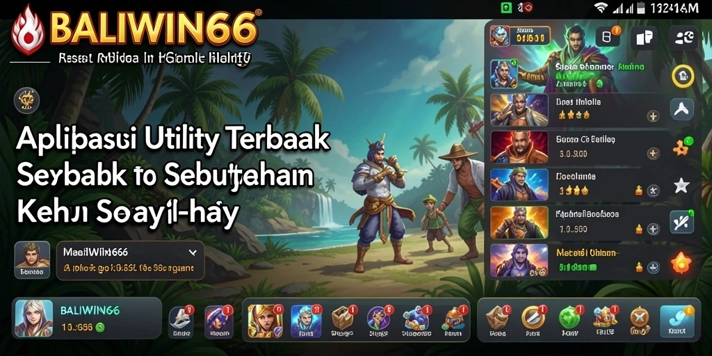 Tampilan antarmuka BALIWIN66 yang sederhana dan mudah digunakan.