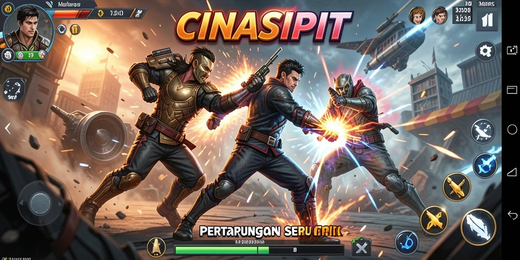 Tampilan aksi seru di arena pertarungan CINASIPIT.