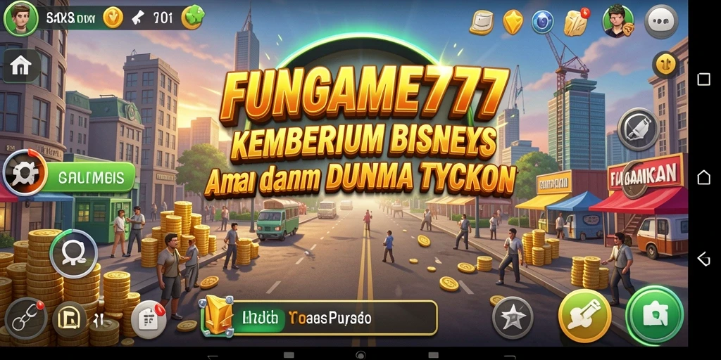 Tampilan gameplay seru dalam dunia Tycoon FUNGAME777.