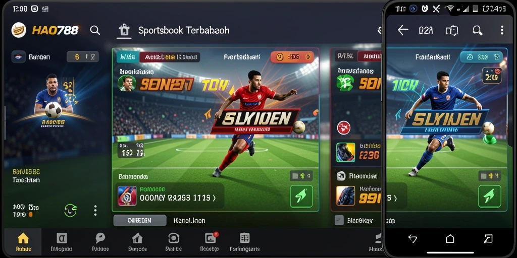 Tampilan screenshot HAO788 yang menampilkan fitur taruhan olahraga.