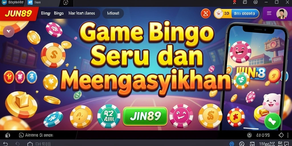 Screenshot gameplay <strong>JUN88</strong> menampilkan suasana bermain Bingo yang seru.