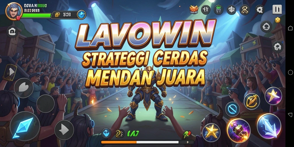 Tampilan gameplay menarik dari LAVOWIN dengan elemen strategi.