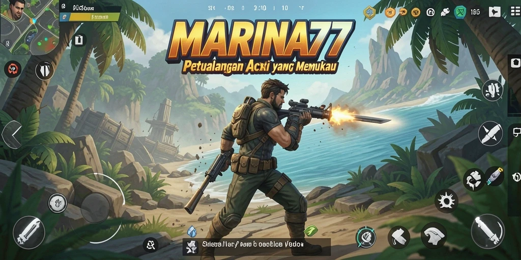 Tampilan gameplay <strong>MARINA77</strong> yang penuh aksi dan mendebarkan.