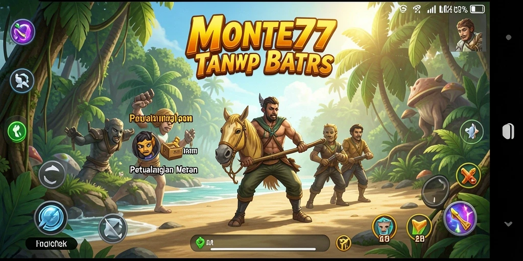 Screenshot gameplay <strong>MONTE77</strong> yang menampilkan aksi petualangan seru.
