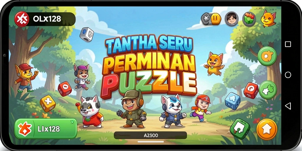 Screenshot OLX128 menampilkan gameplay Puzzle yang menantang dan menyenangkan.