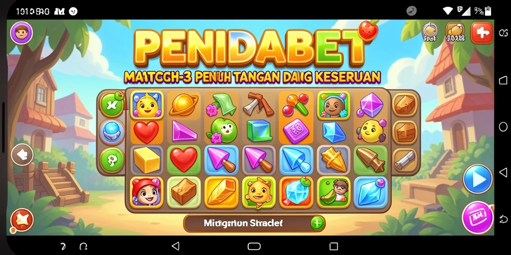 Tampilan gameplay PENIDABET yang penuh warna dan seru.