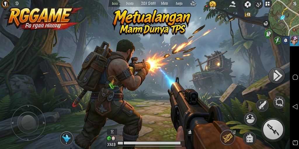 Tangkapan layar menunjukkan gameplay menegangkan RPGAME di arena pertempuran.