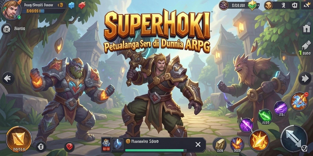 Tangkapan layar menunjukkan aksi pertempuran seru dalam SUPERHOKI.