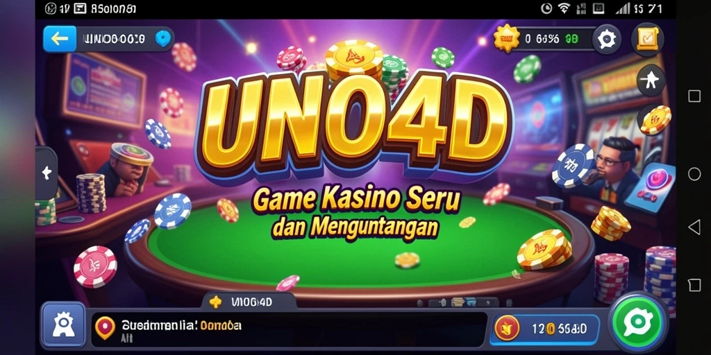 Tampilan gameplay seru dari game Kasino UNO4D.
