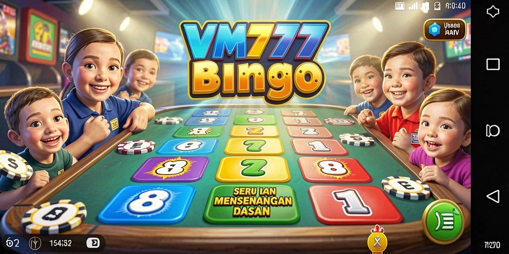 Screenshot VM777 menunjukkan gameplay Bingo yang seru dan interaktif.