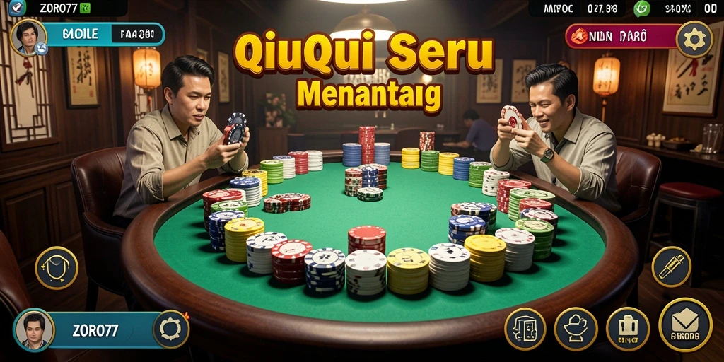 Tangkapan layar gameplay QiuQiu di ZORO77 yang seru.